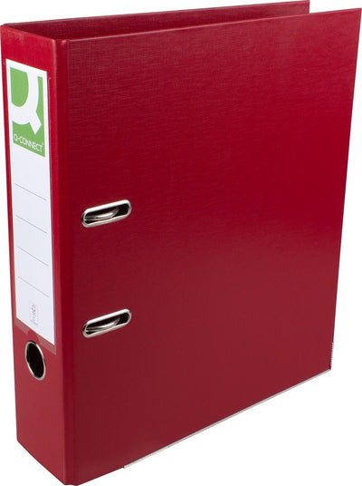 Classeur Q-connect, pour ft A4, entièrement en pp, dos de 8 cm, bordeaux