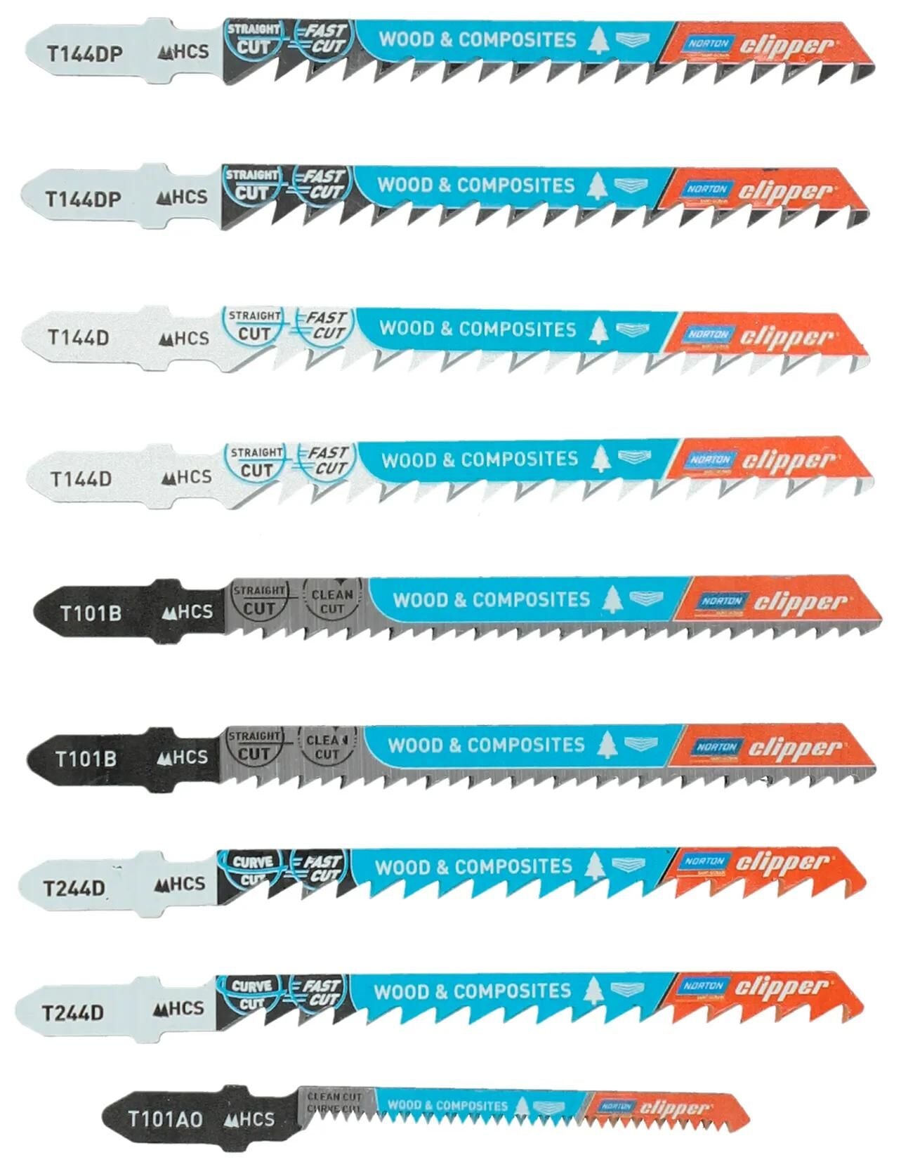 Norton Pares de puzzle Set Set Saw Saw Kit 10x HCS