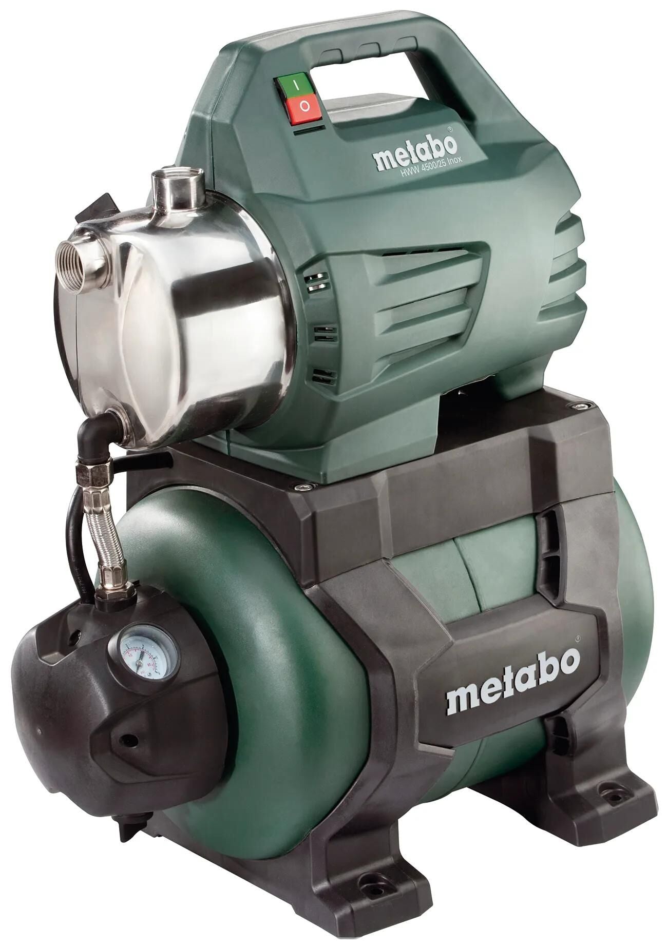 Metabo système d'eau domestique hww 4500 25 en acier inoxydable système d'eau domestique hww4500 25 en acier inoxydable
