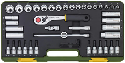 Ensemble de clés proxxon 3 8 44pcs avec cliquet de club