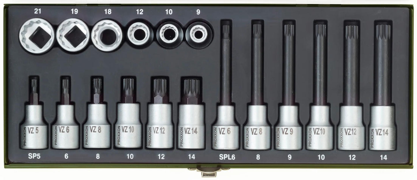 Ensemble de vis multi-dents Proxxon XZN 18 pièces