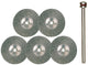 Proxxon en acier inoxydable rond bru d = 22 mm 5 pcs.