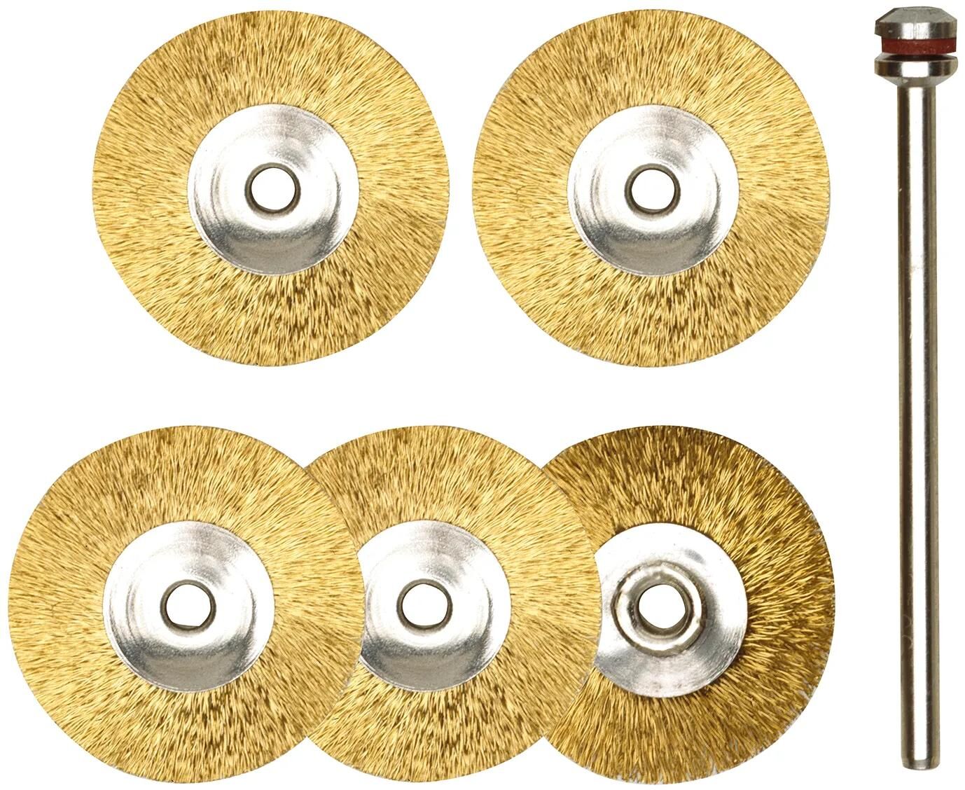 Brosse ronde en laiton Proxxon en laiton d = 22 mm 5 pcs.