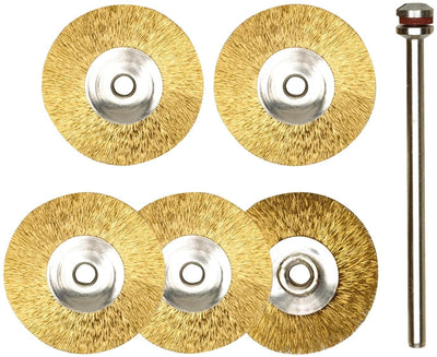 Brosse ronde en laiton Proxxon en laiton d = 22 mm 5 pcs.