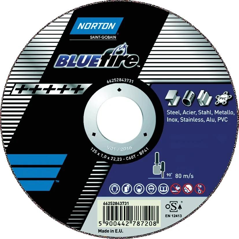 Norton disque à tronçonner feu bleu trennsch.feu bleu 100x1
