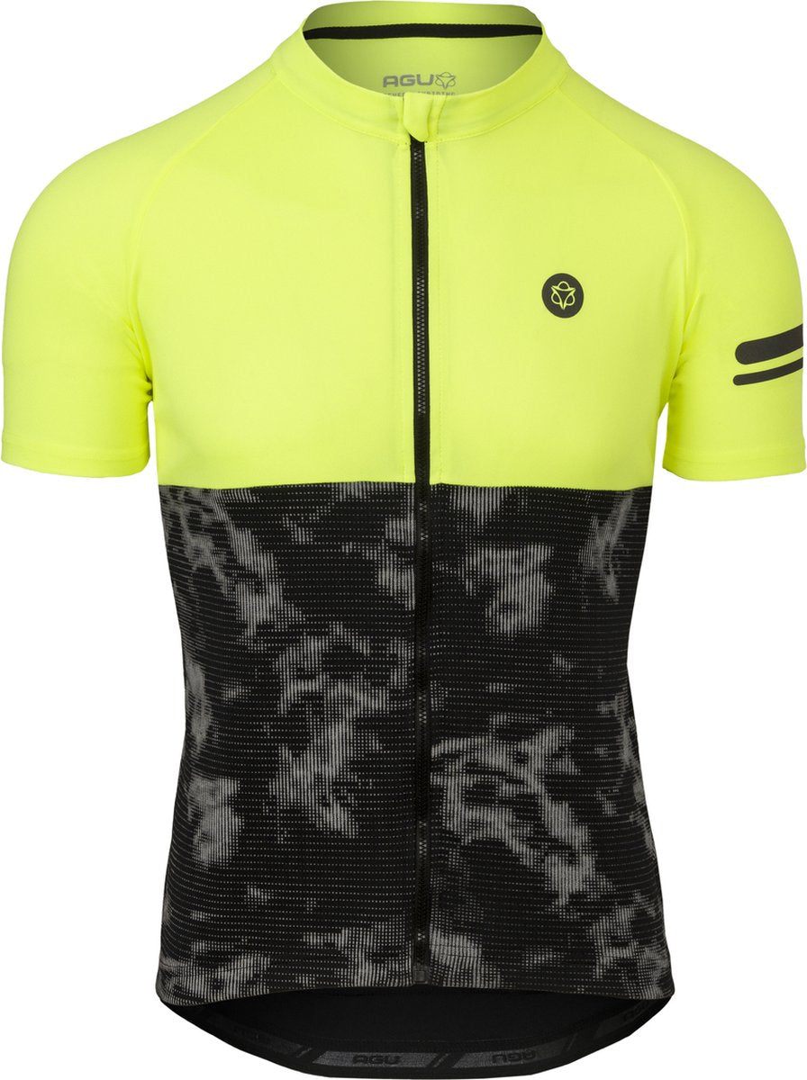 Agu duo chemise de cyclisme essentiel hommes - jaune - s