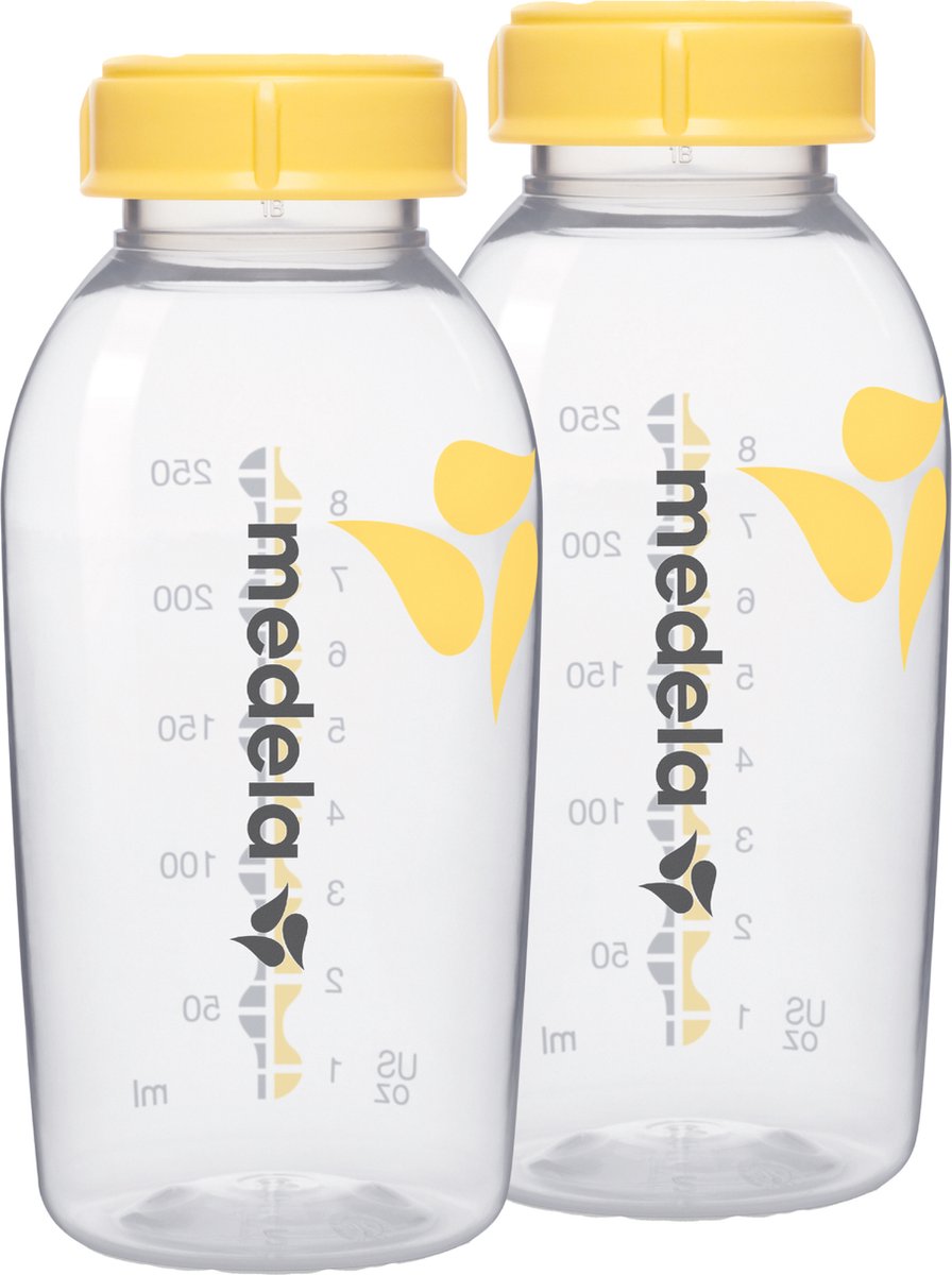 Biberons de conservation pour lait maternel Medela - Sans BPA - lot de 2x 250 ml par flacon