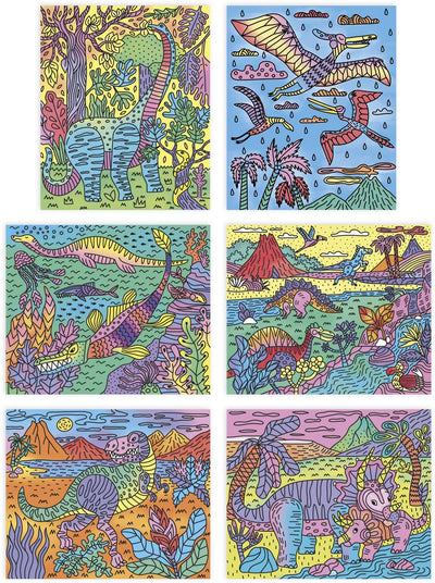 Janod - les ateliers du calme - peinture magique - dinosaures