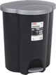 Curver - poubelle 40l | poubelle à pédale | tri des déchets 3 compartiments - système de tri des déchets 3 compartiments - plastique