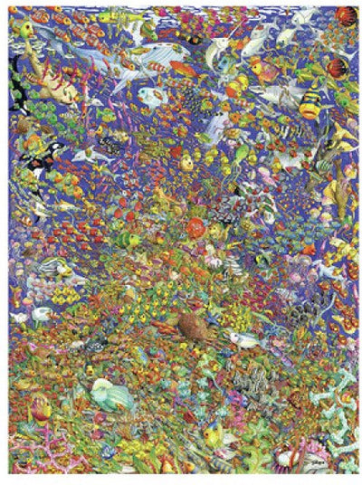 Ravensburger Puzzle du puzzle de nombreux poissons colorés, 1500st.