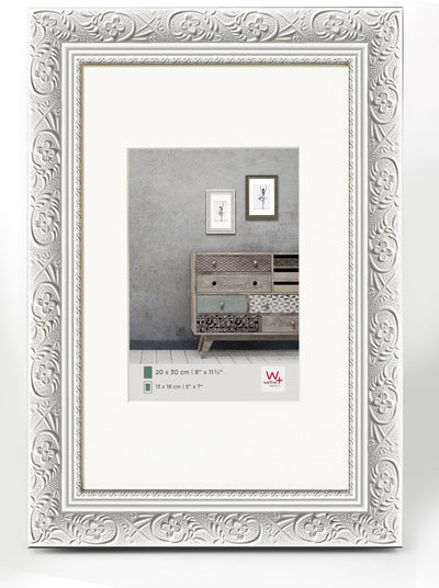 Walther Barock - cadre en bois - format photo 30x40 cm - blanc