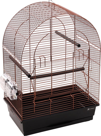 Cage à perruches Flamingo Agnes cuivre noir
