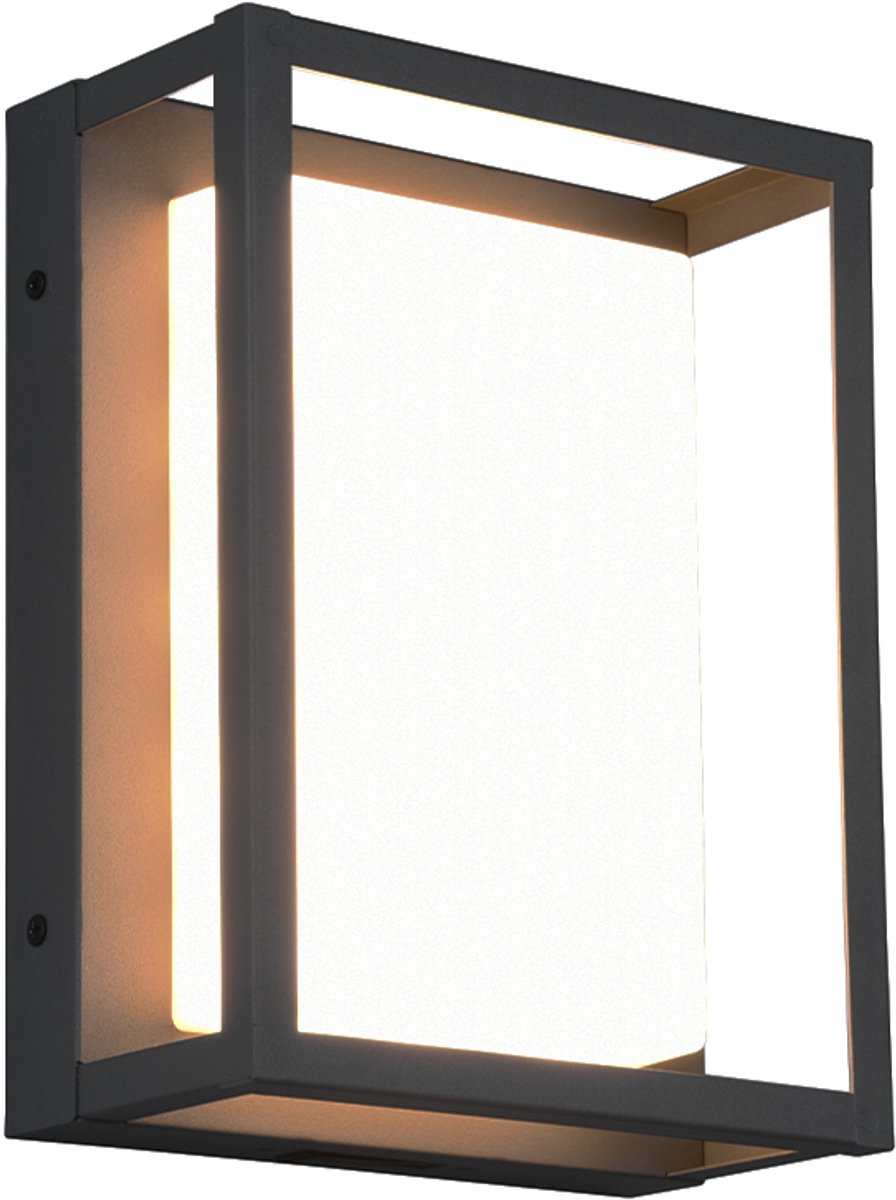 Trio witham - applique - anthracite - incl. 1x SMD 10,5W - couleur de lumière réglable - éclairage extérieur - IP54