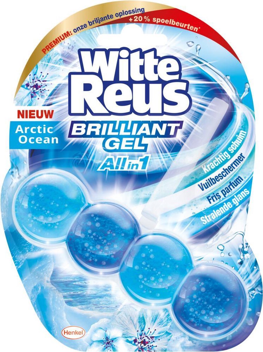 Bloc sanitaire géant blanc gel brillant océan arctique