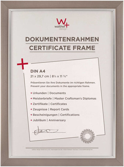 Walther Beyond - cadre photo - format photo 21x29,7 cm (din A4) - acier