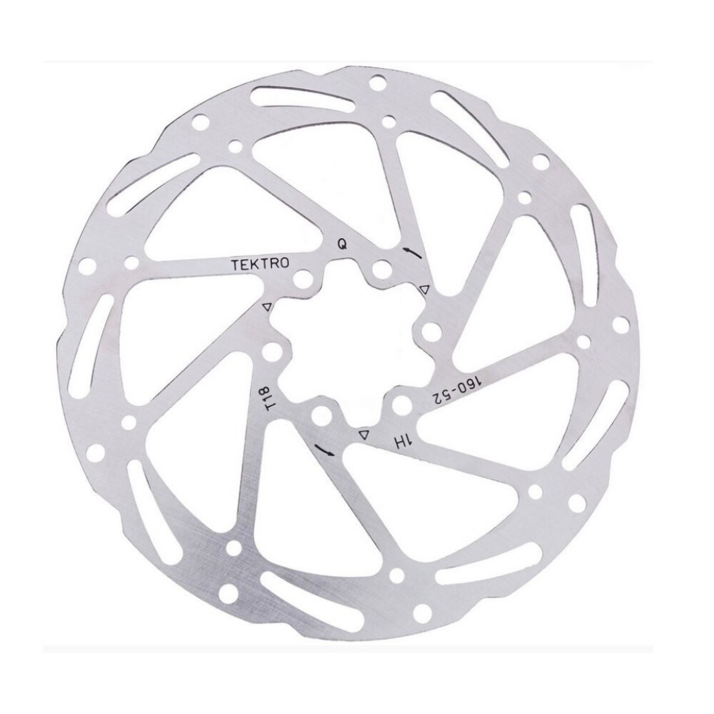 KT TR180-52 Rotor de disque de frein Ø180 mm 1,85 mm à 6 points argent