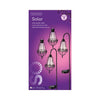 Ensemble de lanternes solaires LED Lumineo en métal 4 pièces