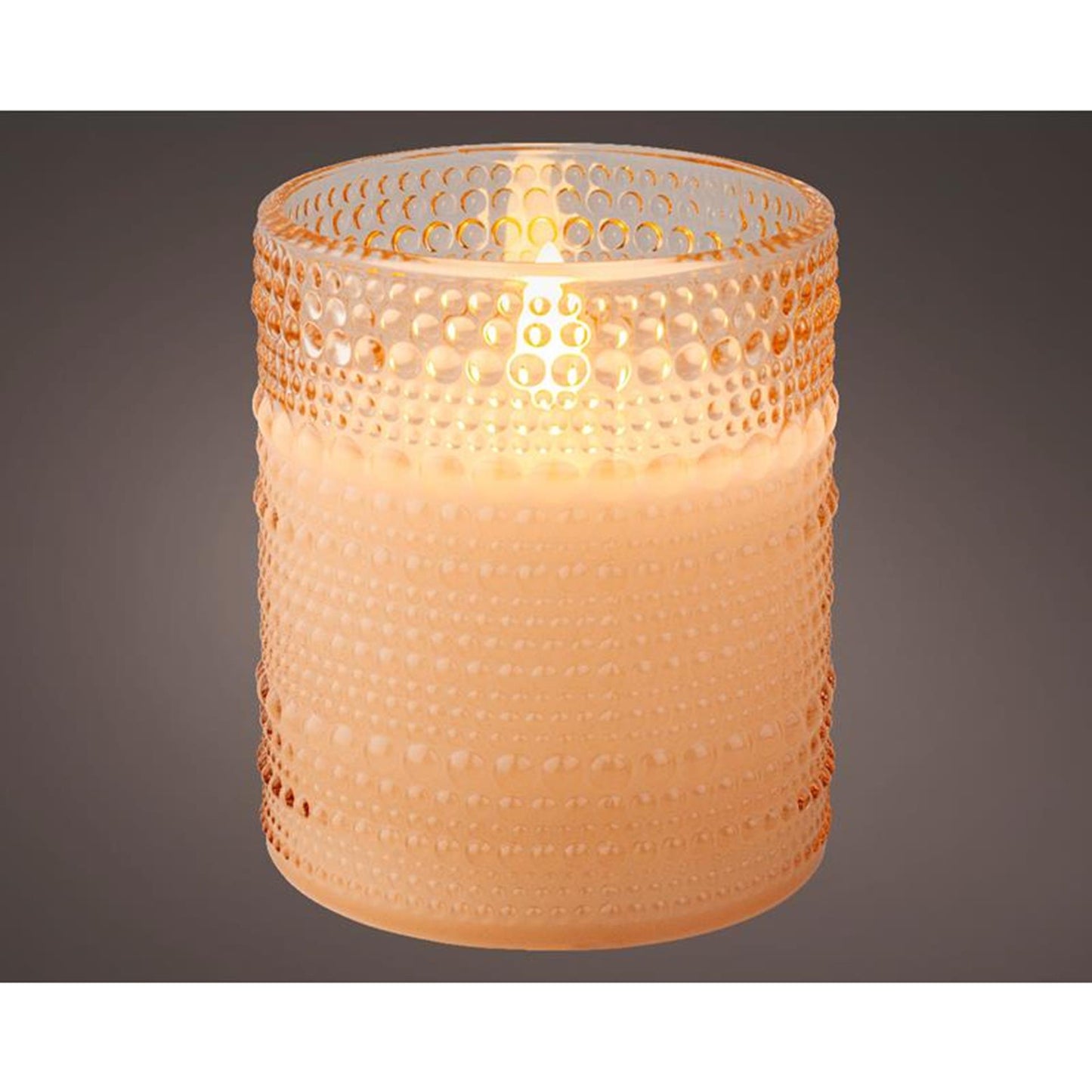 Bougie LED Decoris en verre ø8-h10cm