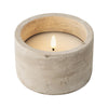 Lumineo bougie led effet flamme dia12cm gris