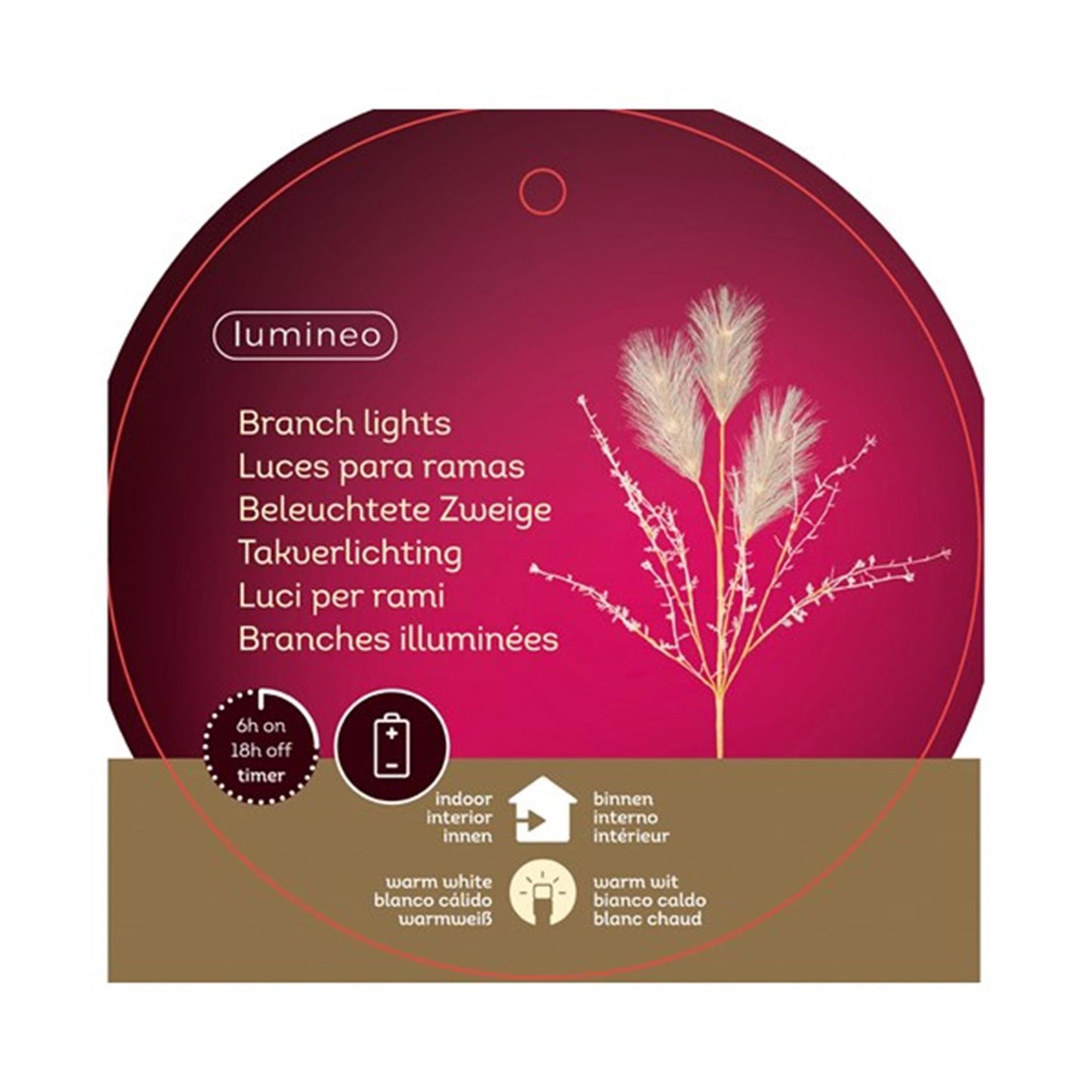 Branche lumineuse micro LED Lumineo ø10-h70cm