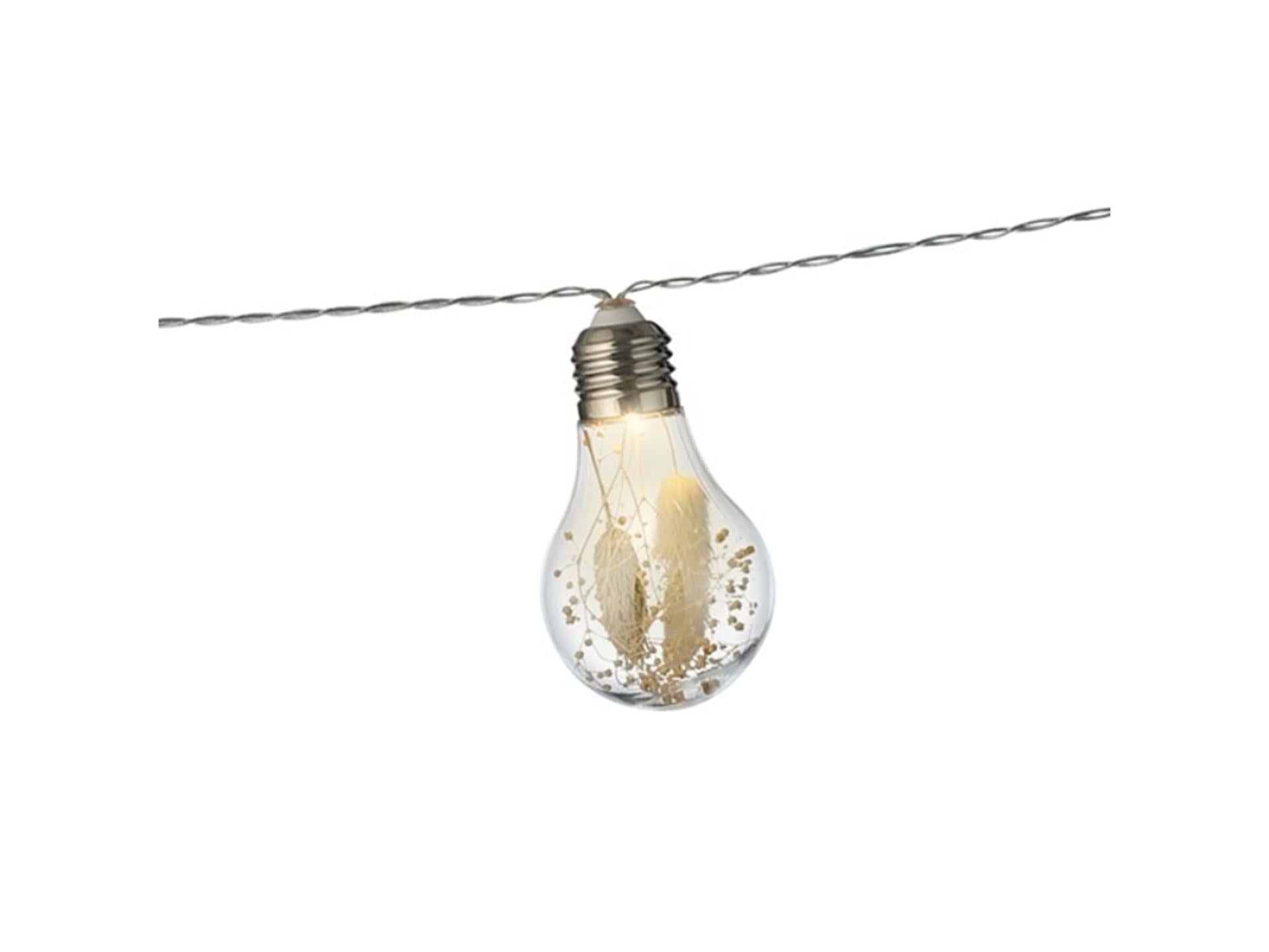 Guirlande lumineuse à ampoules LED Lumineo avec fleur