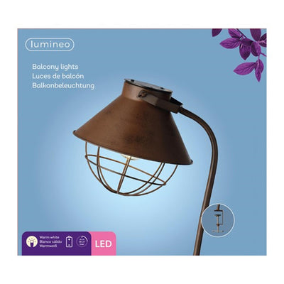 Éclairage extérieur balcon LED Lumineo avec pince