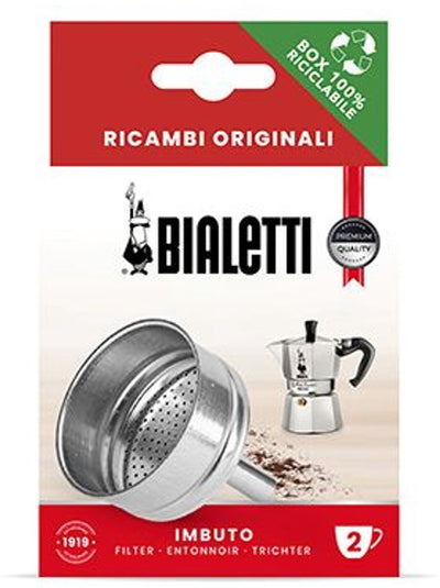 Entonnoir de rechange Bialetti pour machines à expresso en aluminium 2tz