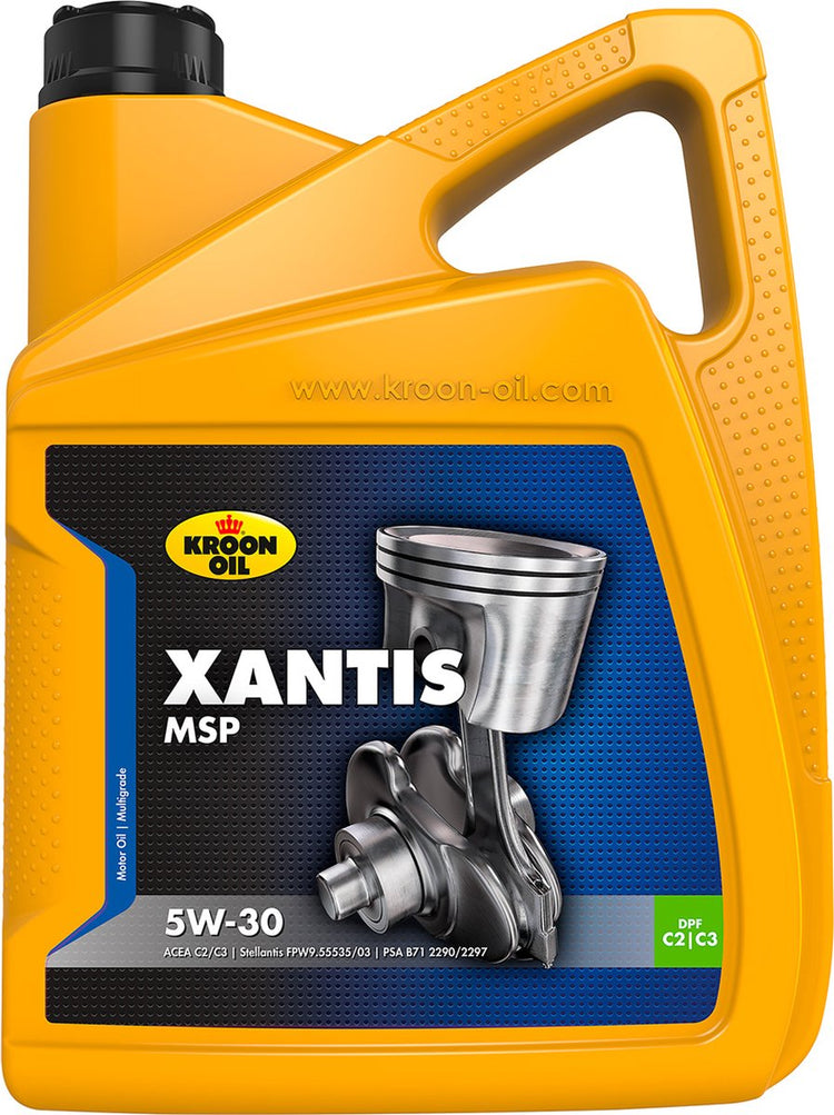 Kroon-oil - xantis msp 5w-30 - huile moteur synthétique - 5 litres - transparente