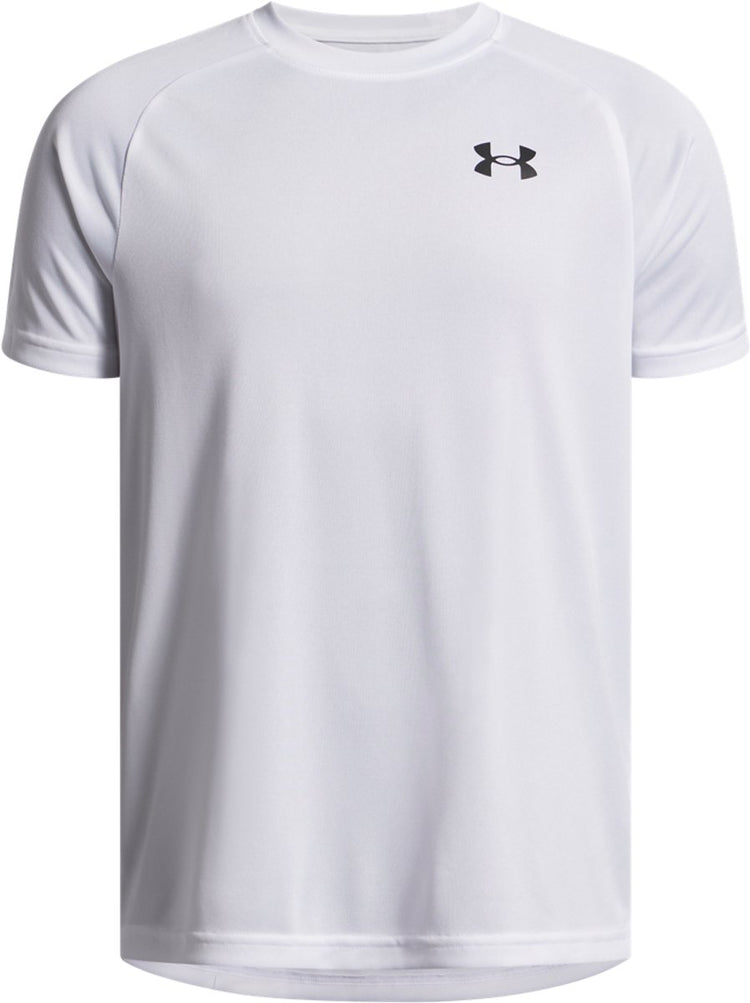Under armour ua tech 2.0 ss-wht chemise de sport pour garçons - blanc - noir
