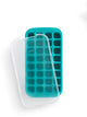 Bac à glaçons Lékué avec couvercle - carré - turquoise