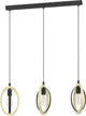 Lampe à suspension Eglo basildon - e27 - 78 cm - marron noir
