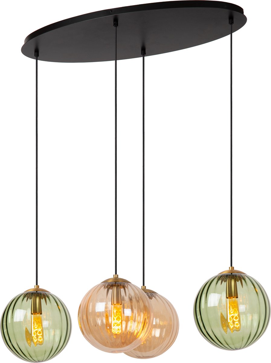 Lucide monsaraz - lampe suspendue - 4xe27 - vert