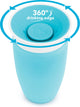 Munchkin miracle anti-fuite 360° gobelet - gobelet - gobelet d'entraînement pour bébé et enfant - 296 ml - bleu