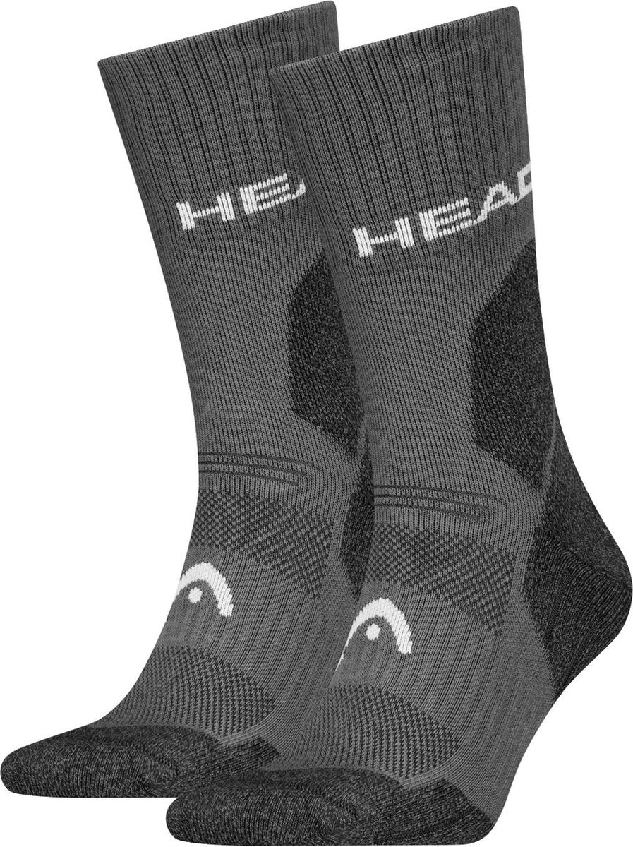 Head - unisexe - chaussettes de sport de randonnée - tous climats - paquet de 2 - taille 35-38