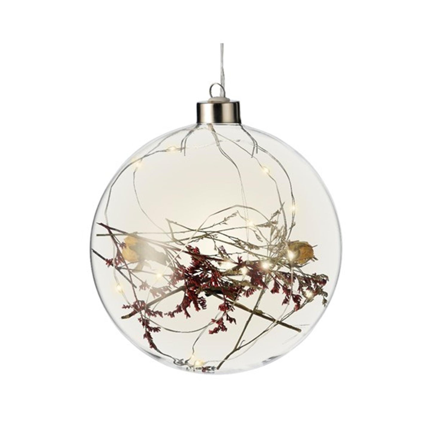 Ampoule LED Lumineo avec fleurs ø14cm 15LED