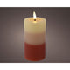 Lumineo Bougie LED effet flamme dégradé 11cm terra