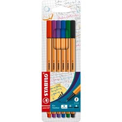 Stabilo Point 88 Fineliners, 6e.