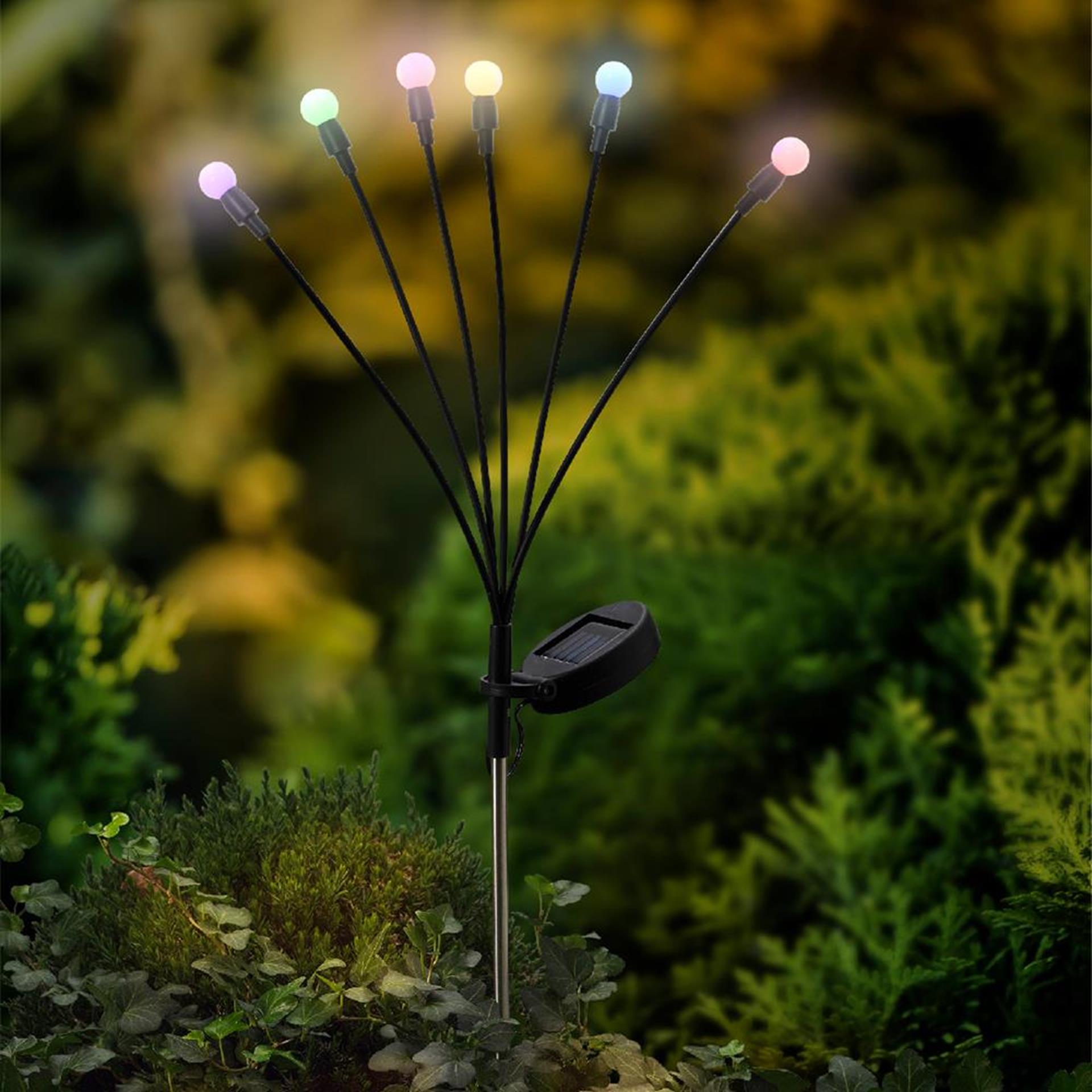 Prise de jardin solaire Lumineo multi h70cm luciole