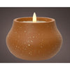 Bougie LED Lumineo effet flamme dia12cm terra