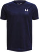 Under armour ua tech 2.0 ss-blu chemise de sport pour garçons - marine minuit - blanc