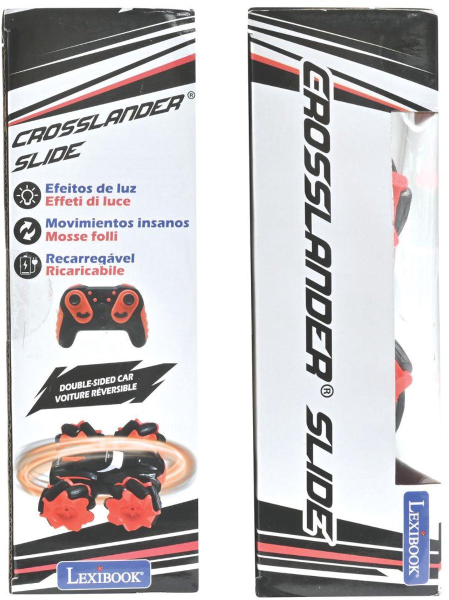Toboggan Lexibook crosslander®, rotation double face à 360° avec effets de lumière.