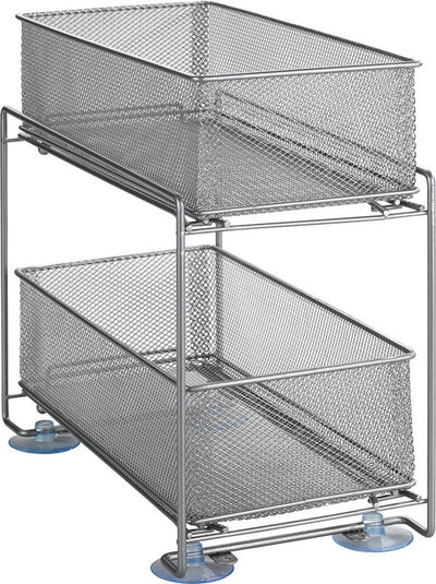 Meuble de cuisine rackable extensible gris Wenko 2 paniers