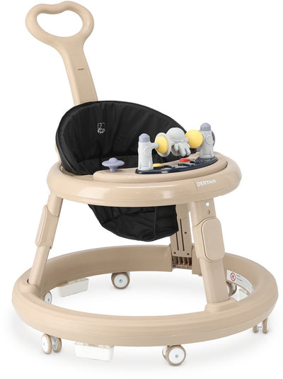 Chaise de marche Deryan Mover - avec barre de poussée - nougat
