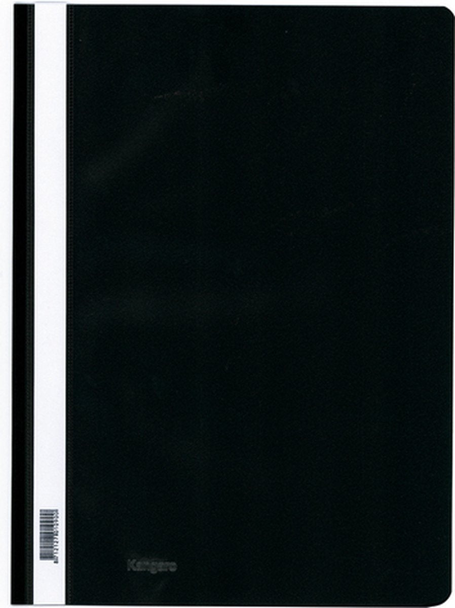 Dossier à fixation rapide Kangaro - a4 - pp - noir - rétractable de 25 pièces - k-22042