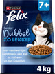Felix senior deux fois plus savoureux - poulet dinde - 4 x 4kg