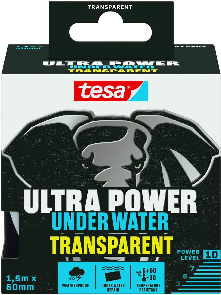 Tesa 1073973 - ultra puissance sous l'eau 1,5mx50mm transparent | 3 pièces
