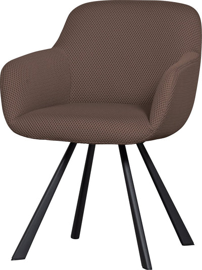 Chaise de salle à manger Woood juno - maille - expresso - 79x58x58