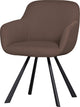 Chaise de salle à manger Woood juno - maille - expresso - 79x58x58