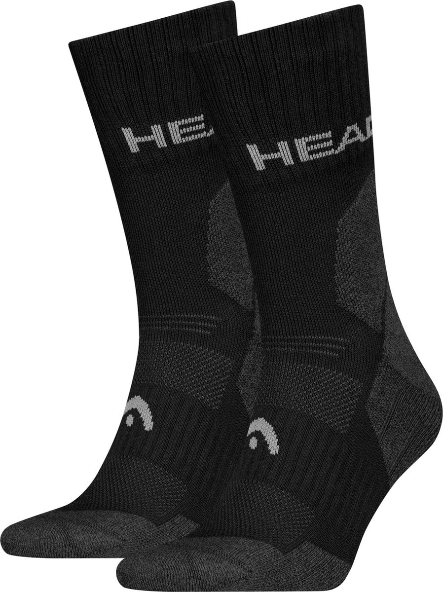 Head - unisexe - chaussettes de sport de randonnée - tous climats - pack de 2 - taille 39-42
