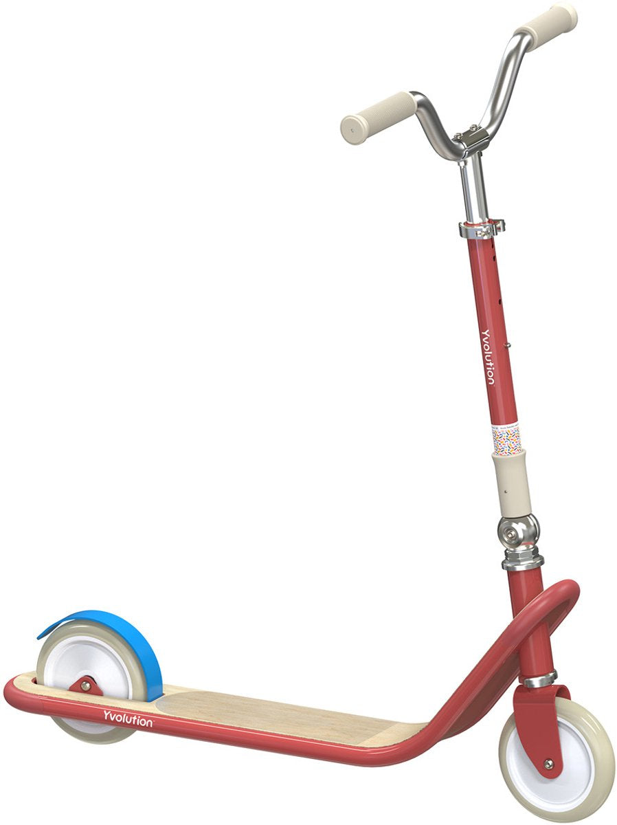 Yvolution - scooter - couleur rouge - ligne classique